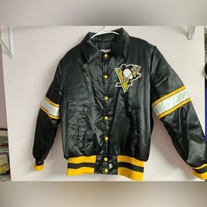 Pittsburgh Penguins NHL Men’s Bomber Jacket, Large, Shain of Canada, NWOT